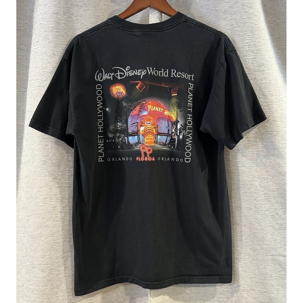 VTG‎ - 1998 Planet Hollywood Walt Disney World Resort Black T Shirt
